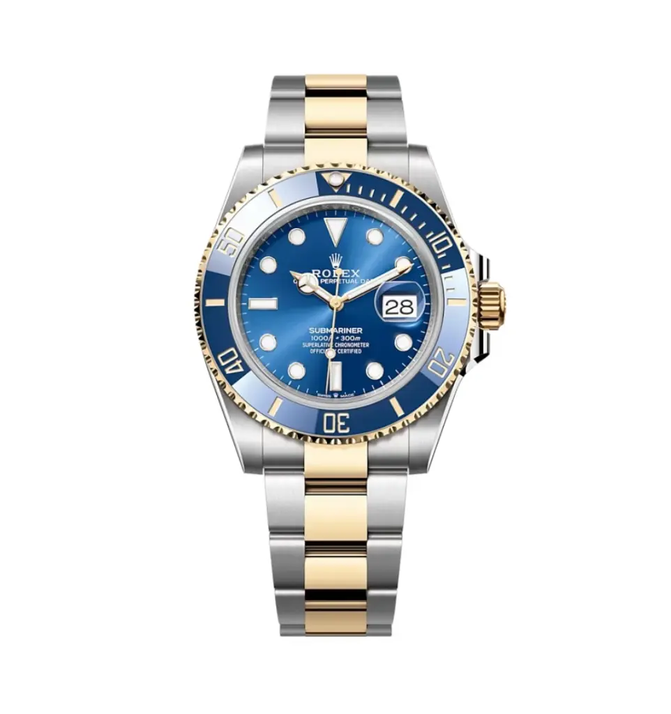 Super Clone Rolex Submariner Blue Gold 1