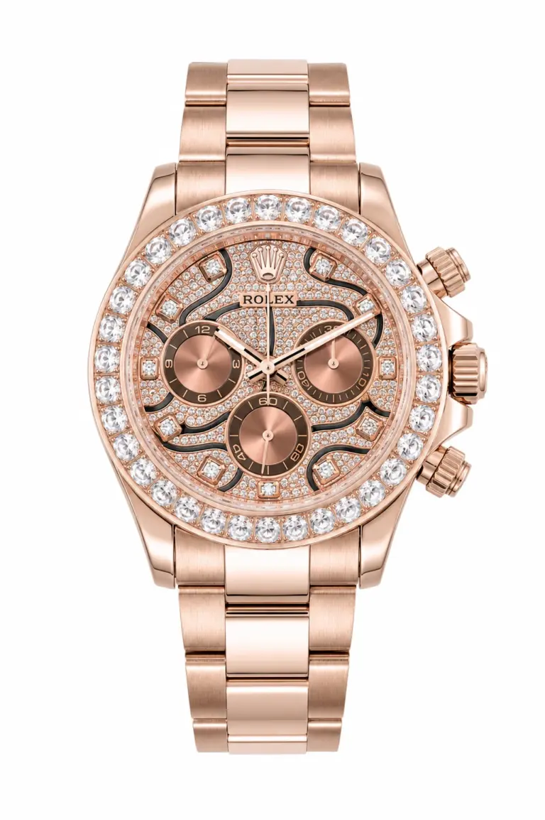 Super Clone Rolex Daytona Rose Gold Diamond Dial